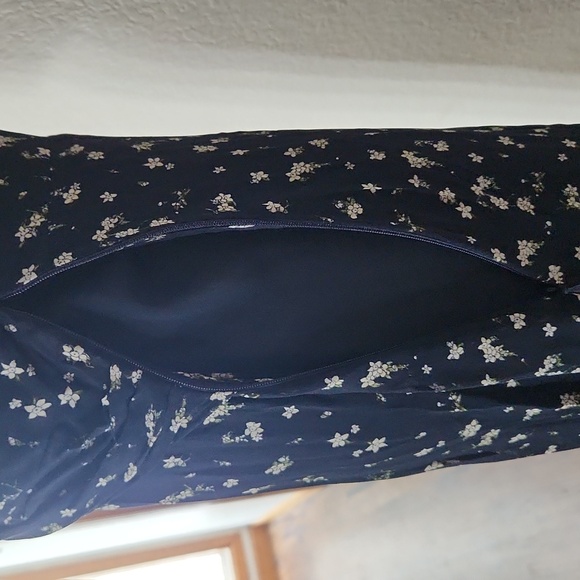 NWT RAG & BONE Tamar Twist-Front Navy Floral-Print Georgette Maxi Dress Size 2 - Picture 11 of 17